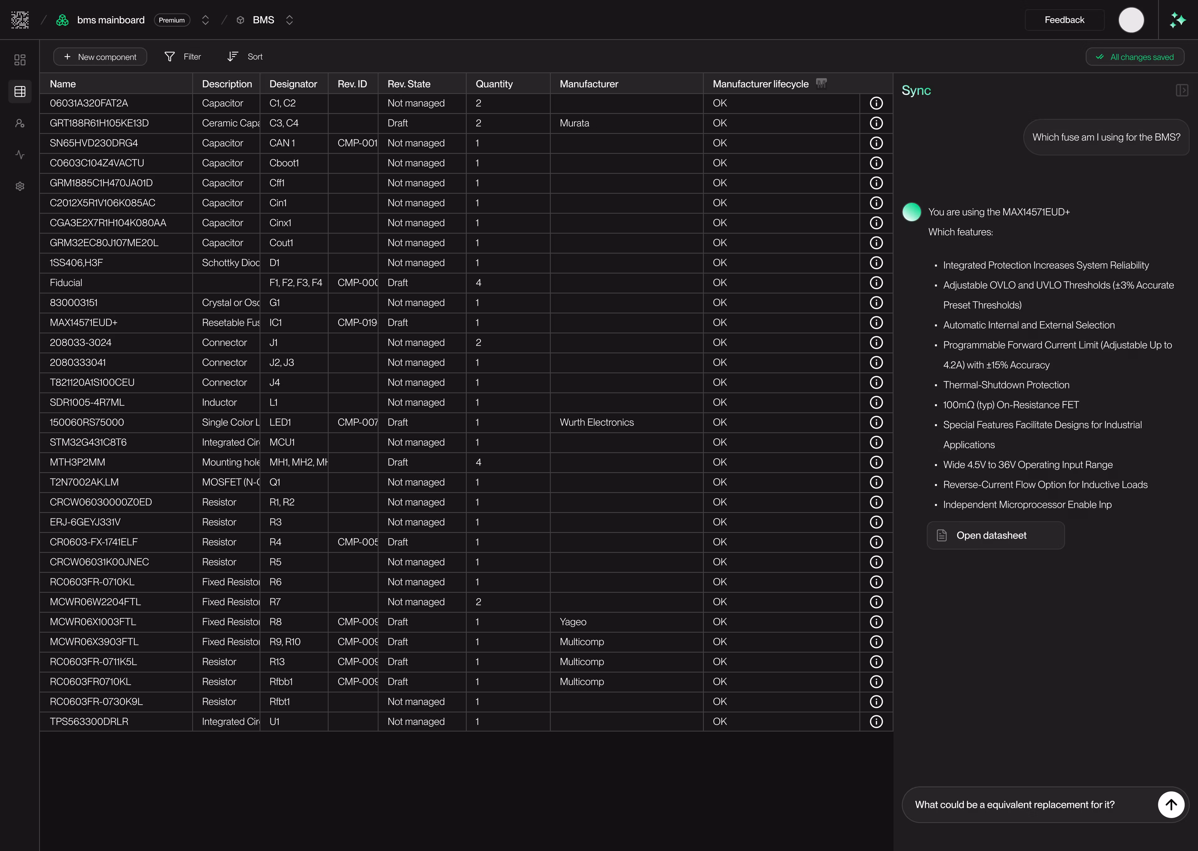 BOM Management Dashboard